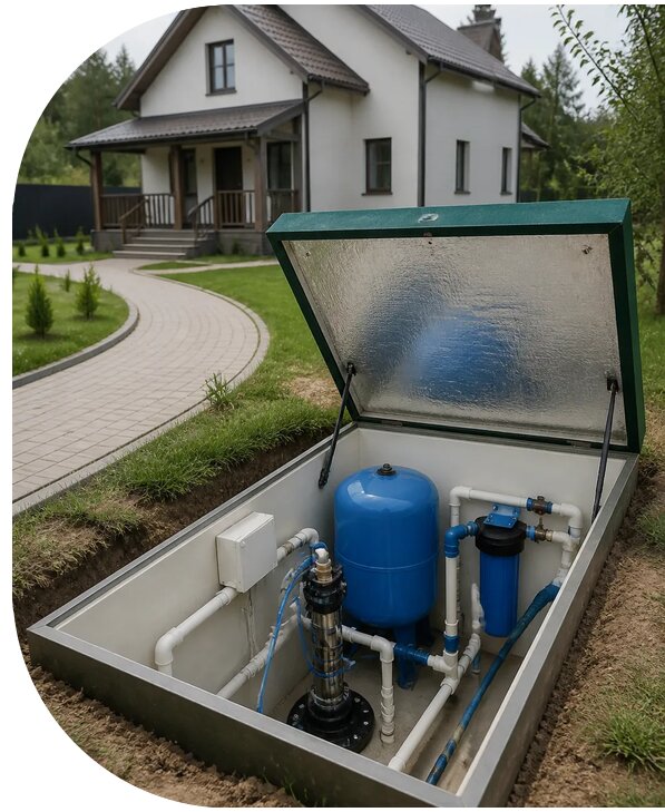 Автономное водоснабжение дома в Стерлитамаке от 154485 р. | АПаруса-Стм